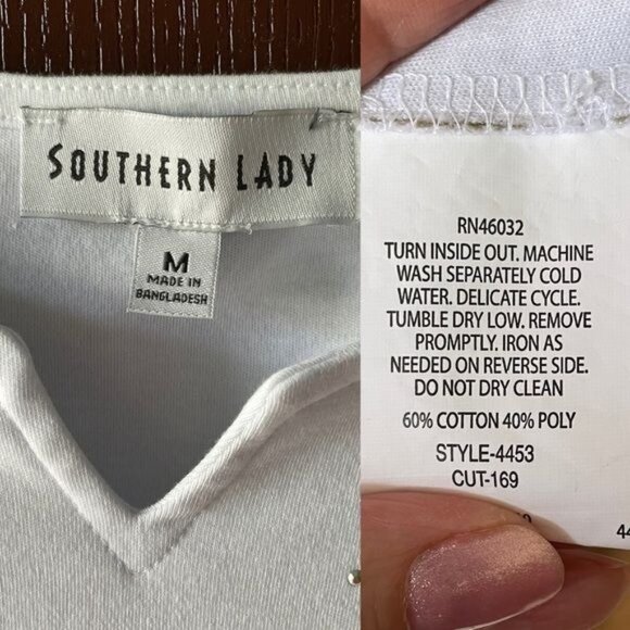 Southern Lady Tunic Top for Women Sz M Ombre Colors w/ Aztec Designs - Picture 4 of 11